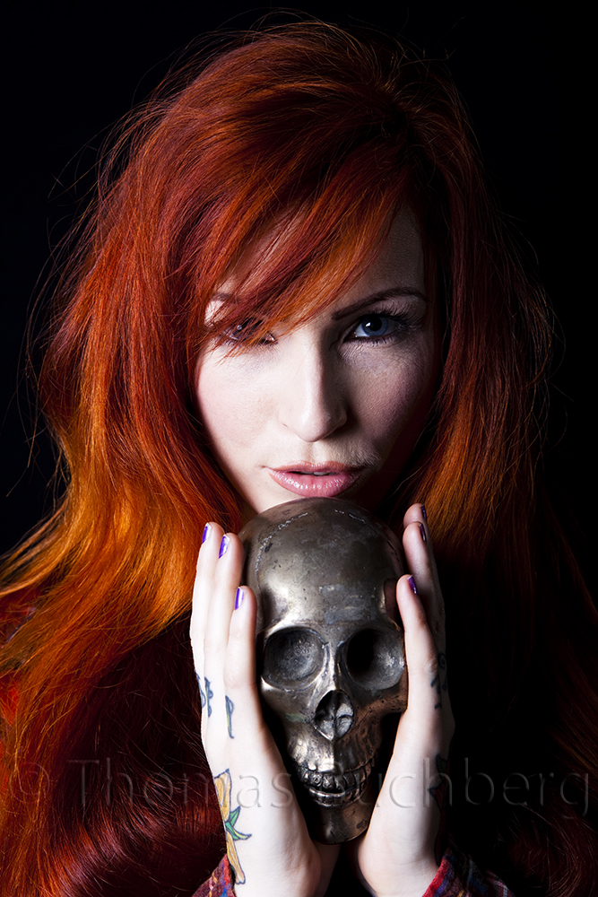 Anne with Skull